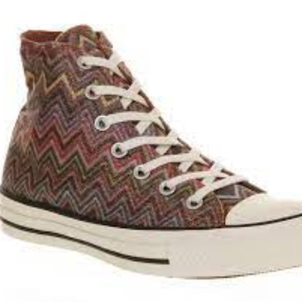 Missoni Zigzag  Converse High Top Sneakers